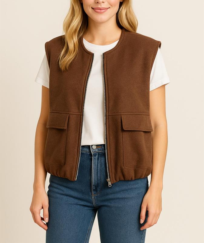 Zip-Up Weste