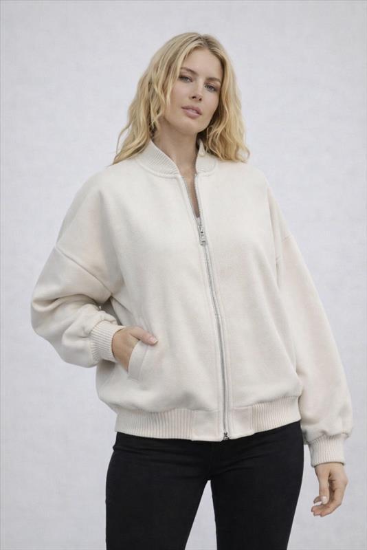 Oversize-Bomberjacke-Soft Touch