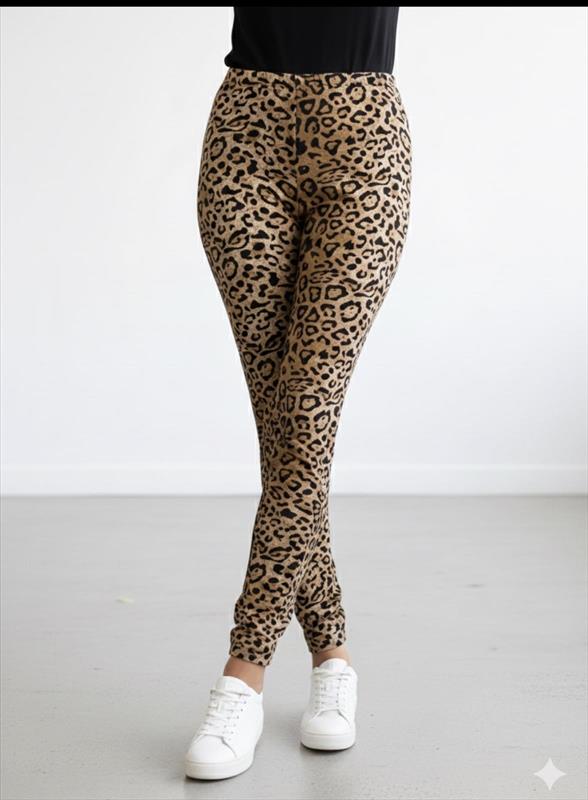 Damen Leggigns mit Leopardenmuster