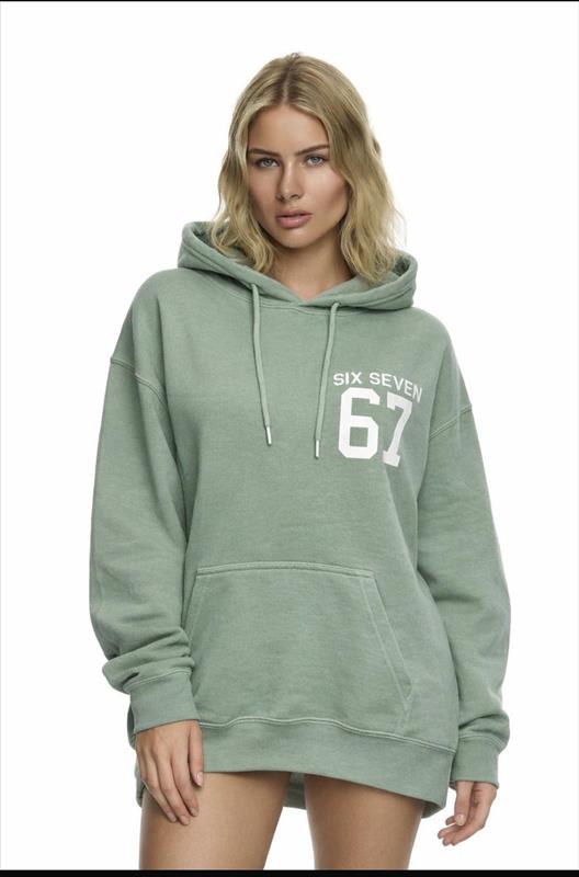Oversized Hoodie "SIX SEVEN 67"