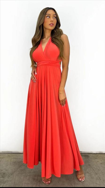 Maxikleid mit Bindung